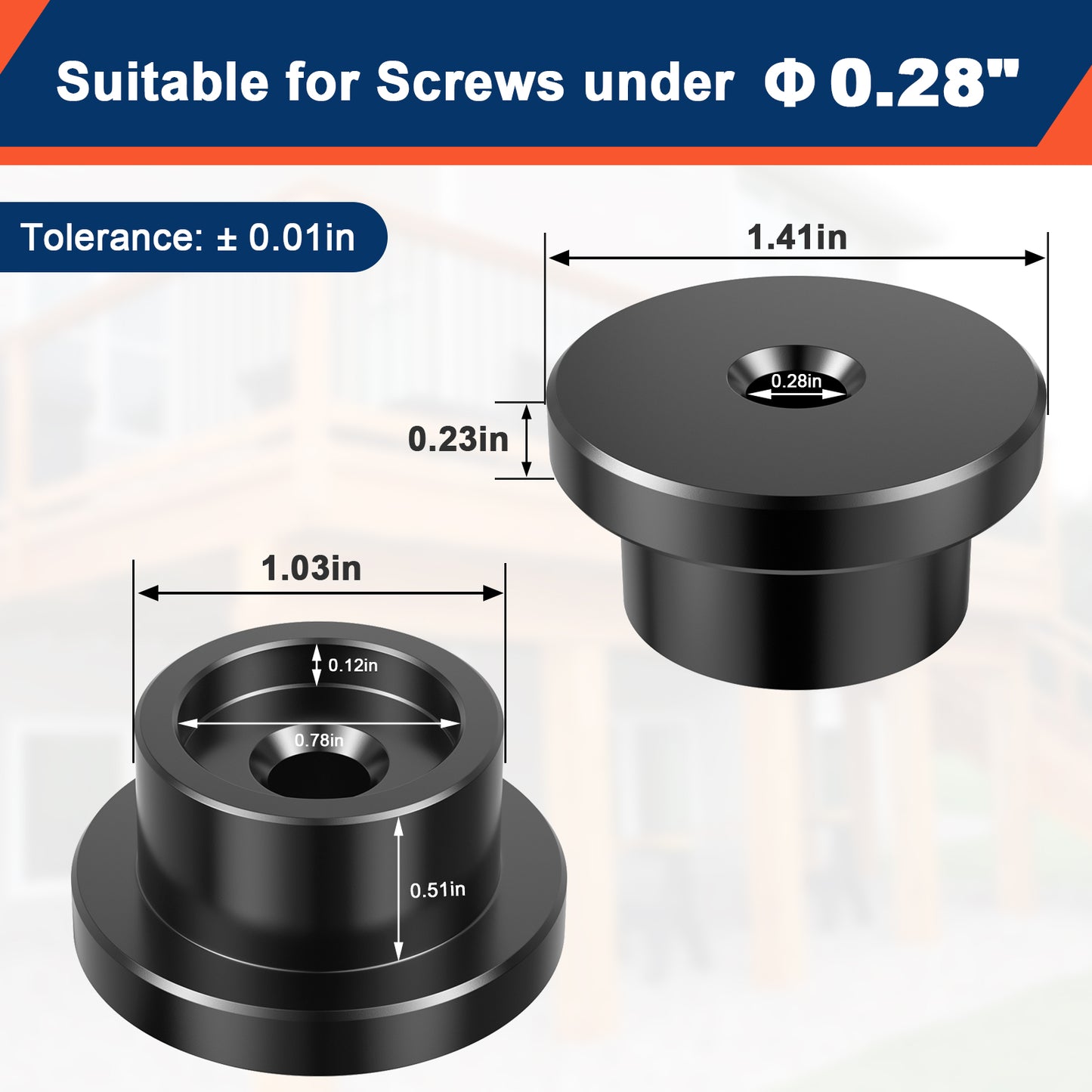 FMhotu Carbon Steel Nuts Heavy Duty Nuts Assortment Kit Washer, 1 inch Screw Hardware Nuts Fastener Tool, Screw Cap Covers Nuts for Decorating Outdoor Pergolas, Pavilions, Decks