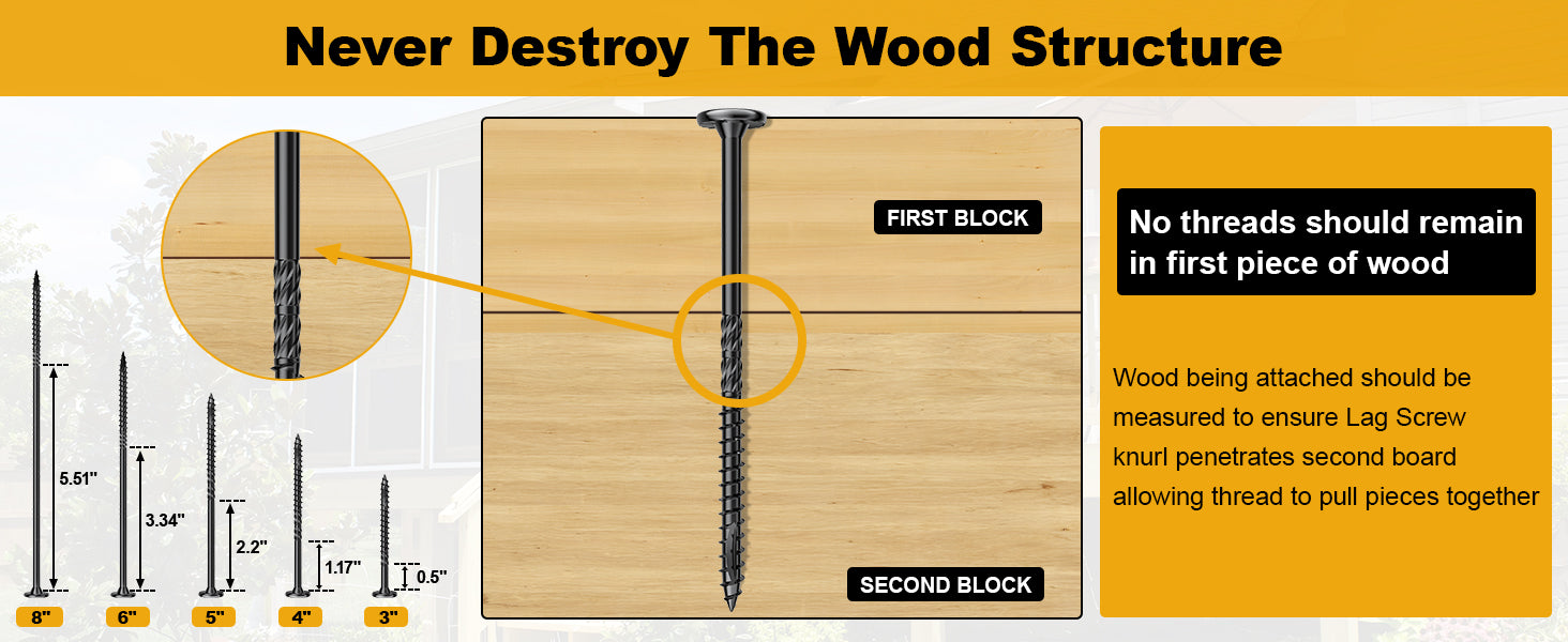 #14 x 3 Wood Structural Lag Screws Star Drive Decking Screws, Rust Resistant Timber Screws for Timber/Log/Landscaping Wood