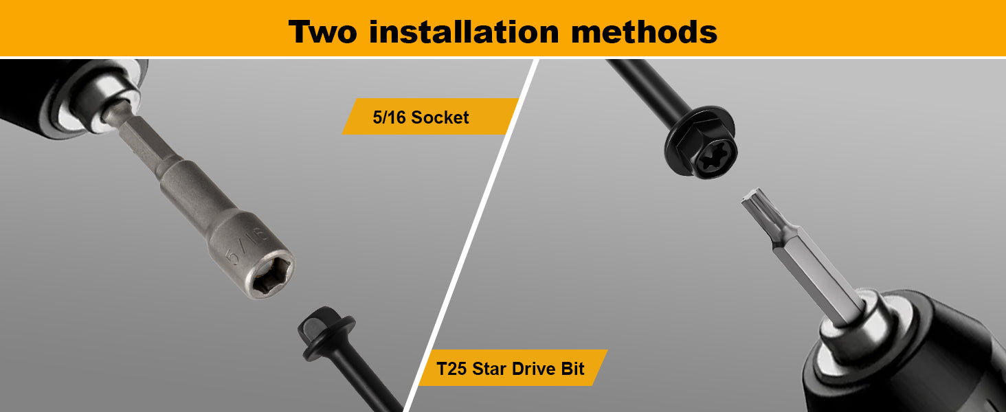 #14 x 3 Wood Structural Screws Hex Head Lag Screws, Rust Resistant Timber Screws for Timber/Log/Landscaping Wood (Black)
