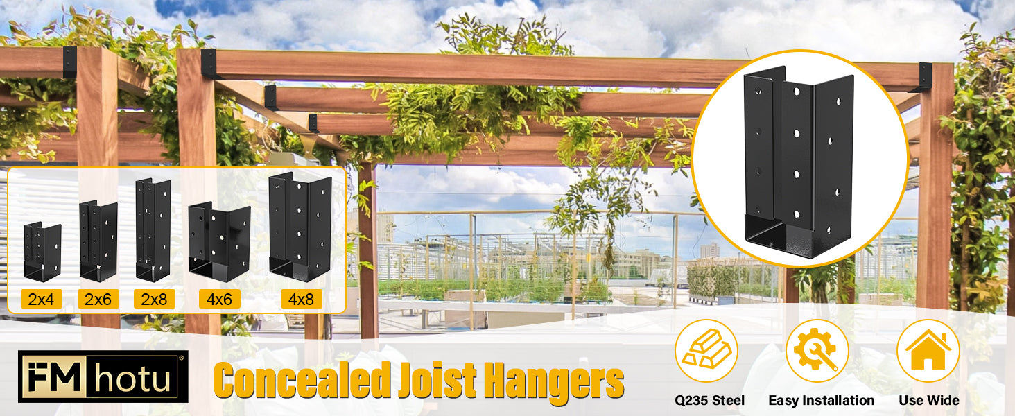 FMhotu Concealed Joist Hanger,4