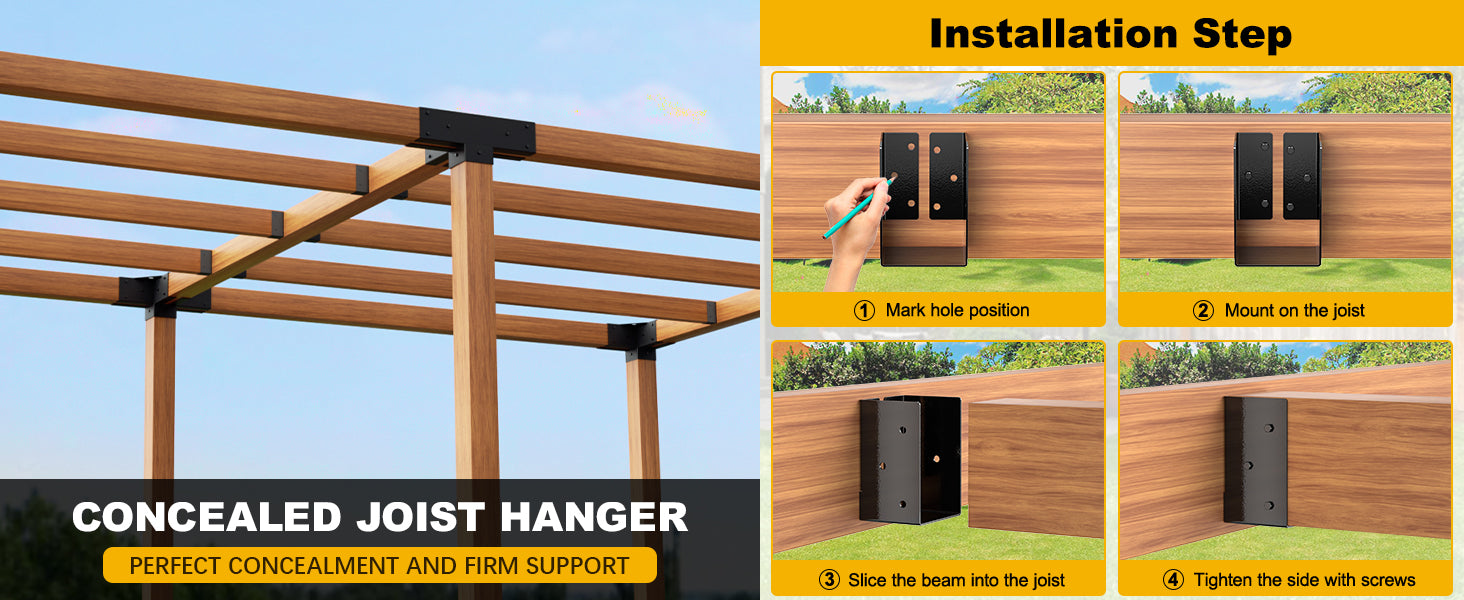 FMhotu Concealed Joist Hanger,4